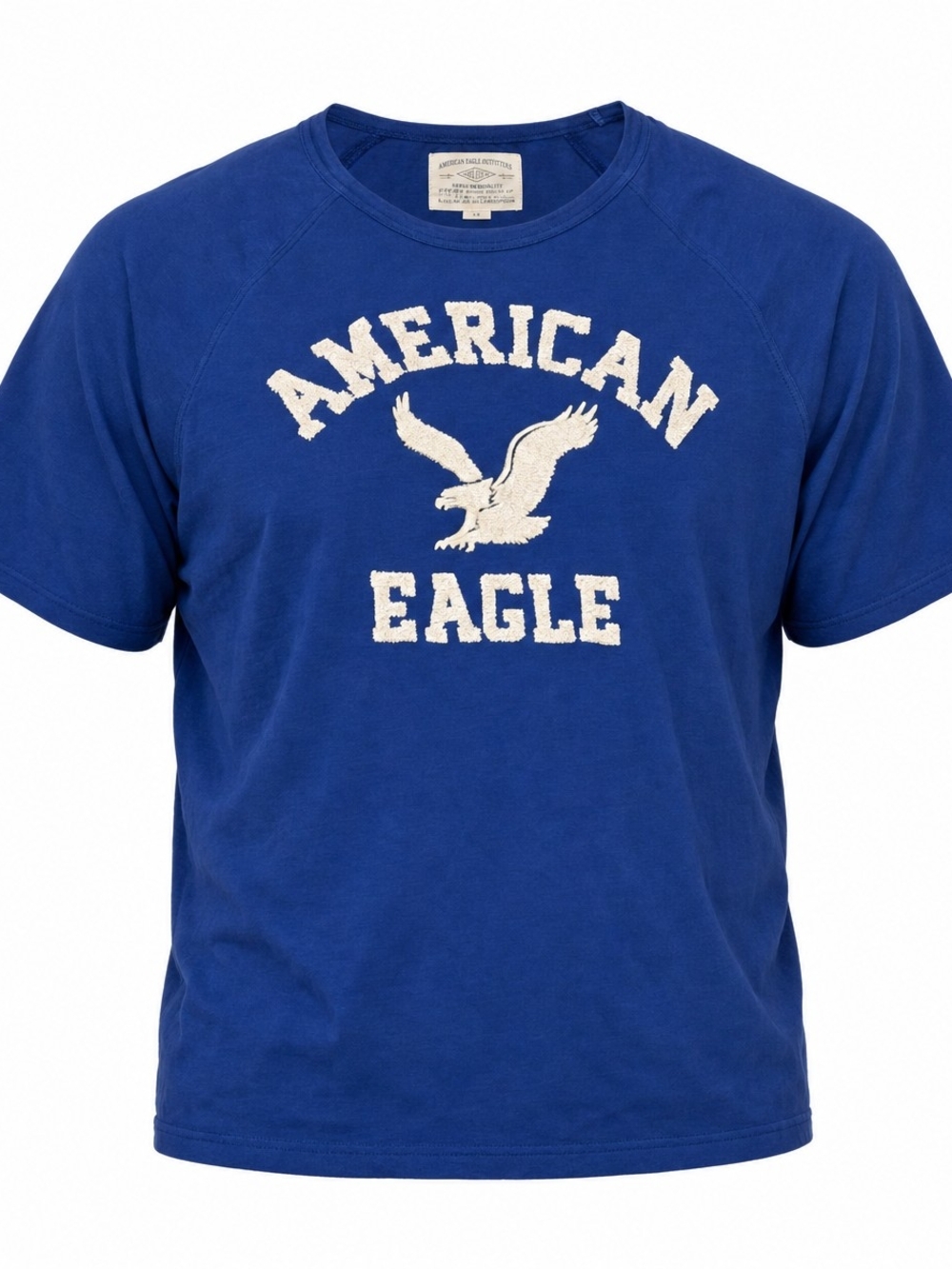 American‎ Eagle Outfitters Royal Blue Graphic T-Shirt Vintage Vibe Size Large